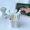 Wholesale manufacturer of bathroom toothbrush and toothpaste storage cylinders without drilling holes, bathroom storage racks, and washbasin draining storage racks Specification image